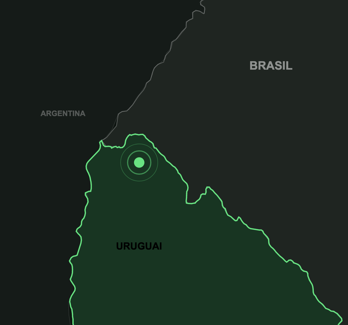 Região da Estância El Ceibo — norte de Artigas, na fronteira do Uruguai com o Brasil